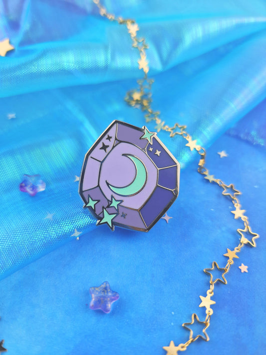 Ethereal Gems | series | Glow in the Dark | UV | collection | glitter | ellyonart | Enamel Pin | Lapel Pin | Pin Badge | Fantasy | Gift