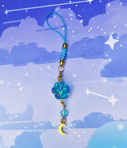 Paw | Cute | Cat | Keychain | Kawaii | ellyonart | Accessory | Resin | Glitter | Keyring | Stars | Moon | Gift