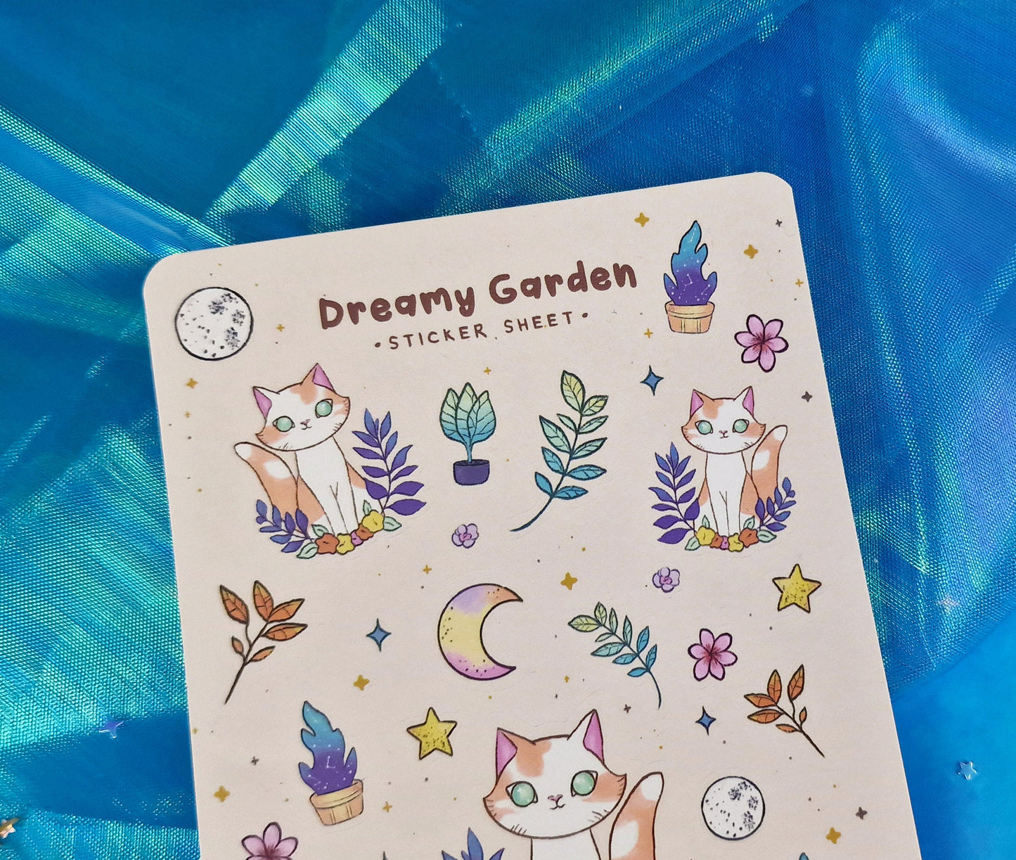 Dreamy Garden | Bundle | Cats | Stickers | Scrapbooking | Bookmark | Washi Tape | Cosy | Garden | Kawaii | Sticker Sheet | ellyonart