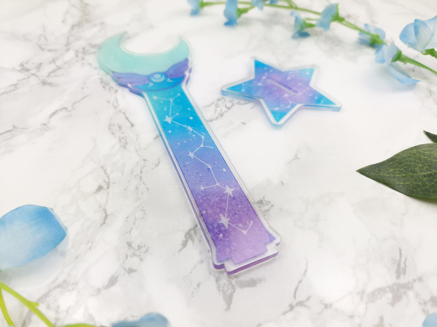 Kawaii Washi Stand | Desk Accessory | Magical Wand | Star | Washi Tape Holder | Constellation | Cute Desk Accessory | Moon | ellyonart