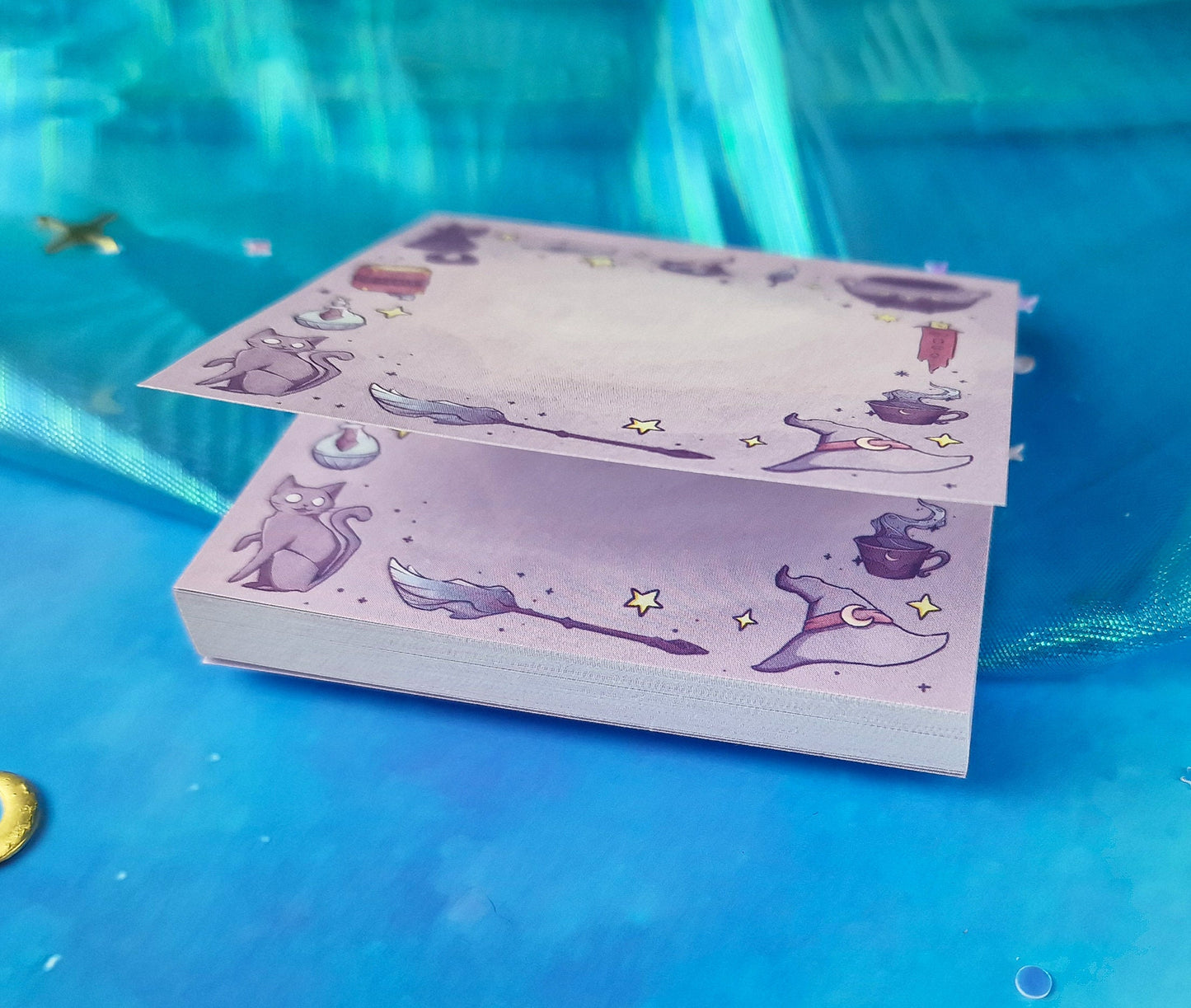 Witch Essentials | Witchcraft | Memo Pad | Scrapbooking | Journaling | Planning | Decorating | Starry | Planner Pad | ellyonart