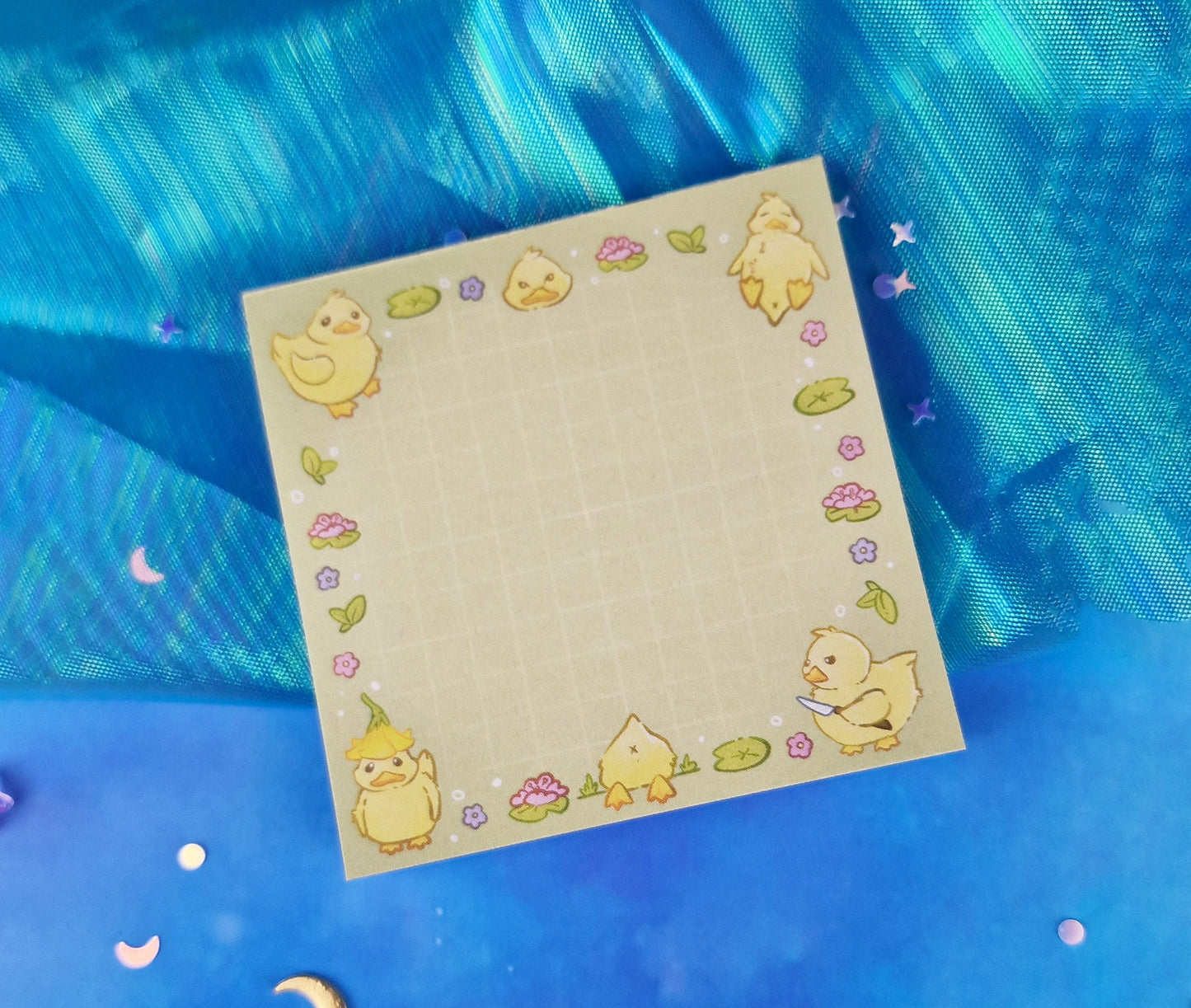 Feathers the Duck | Duckies | Bundle | Stickers | Scrapbooking | Memo Pad | Planner Pad | Spring | Plants | Sticker Sheet | ellyonart