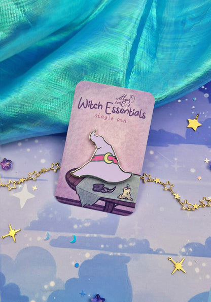 Witch Hat | Witch Essentials | series | collection | Witchcraft | ellyonart | Enamel Pin | Lapel Pin | Pin Badge | Fantasy | Gift