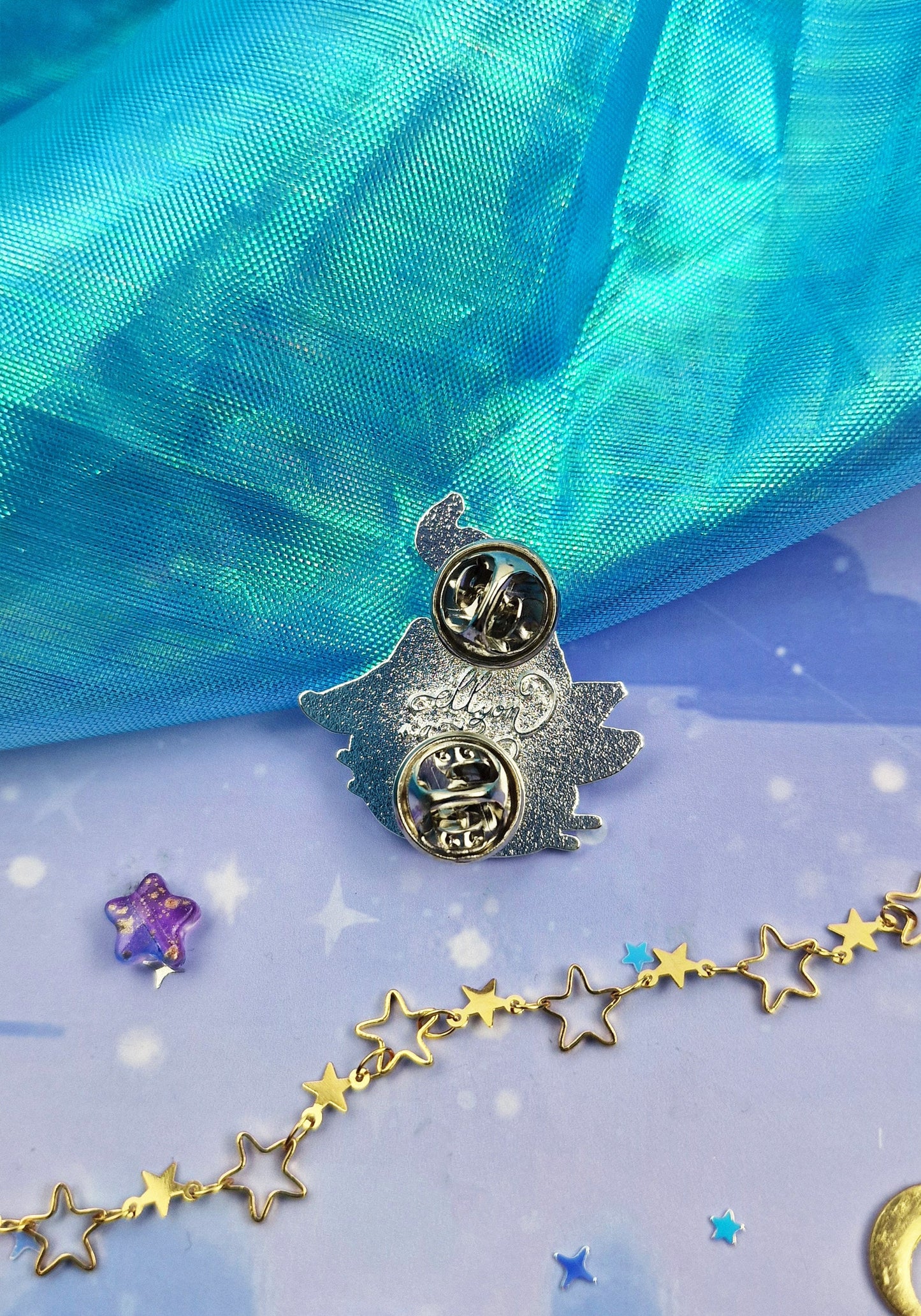 Witch | Witch Essentials | Spell Book | Withc Hat | Cat | Witchcraft | ellyonart | Enamel Pin | Lapel Pin | Pin Badge | Fantasy | Gift