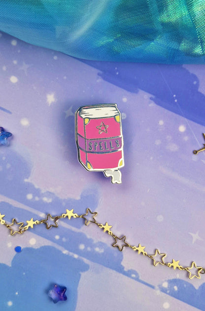 Witch | Spellbok | Witch Essentials | series | collection | Witchcraft | ellyonart | Enamel Pin | Lapel Pin | Pin Badge | Fantasy | Gift