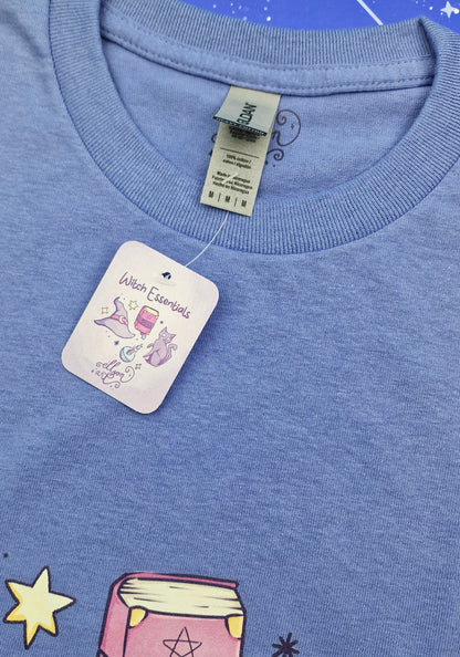 Witch Essentials | T-Shirt | Kawaii | Clothing  | Aesthetic | Collection | Witchcraft | Cute Pastel Blue | Modern | Trending | ellyonart