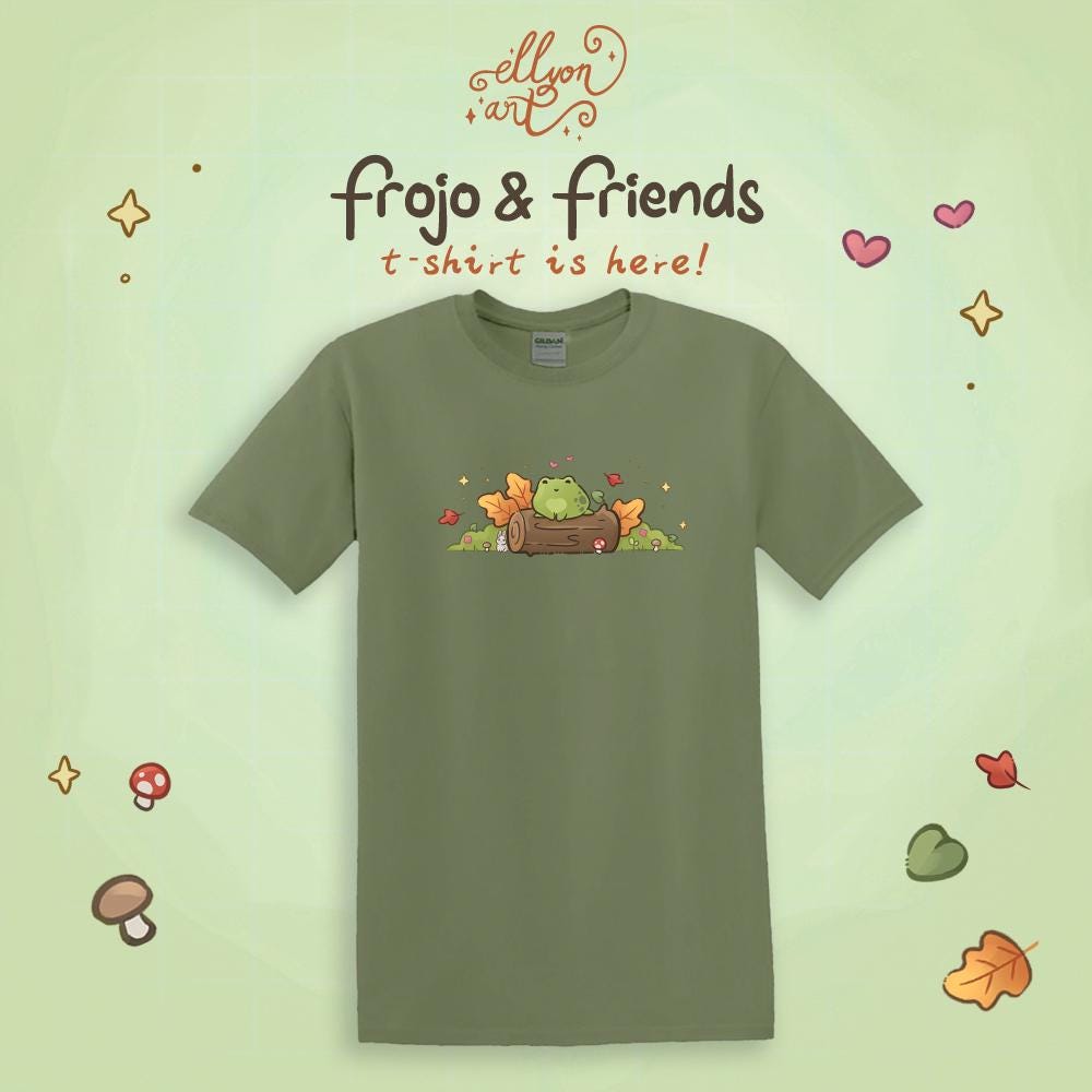 Frojo and Friends | T-Shirt | Sticker | Bundle | Frog | Collection | Fall | Autumn | Halloween | Froggie | Bunny | Season | ellyonart