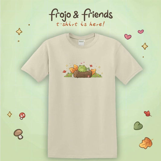 Frojo and Friends | T-Shirt | Kawaii | Clothing  | Frog | Collection | Fall | Autumn | Halloween | Froggie | Bunny | Season | ellyonart