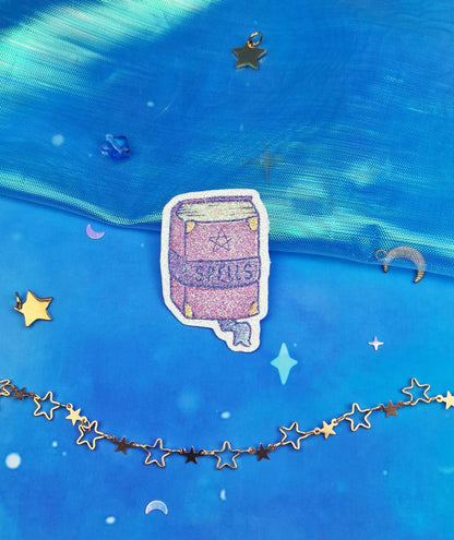 Witch Essentials | Spell Book | Magical Witch Glitter | Sticker Set | Hat | Cat | ellyonart | Halloween | Witch aesthetic | Journalling