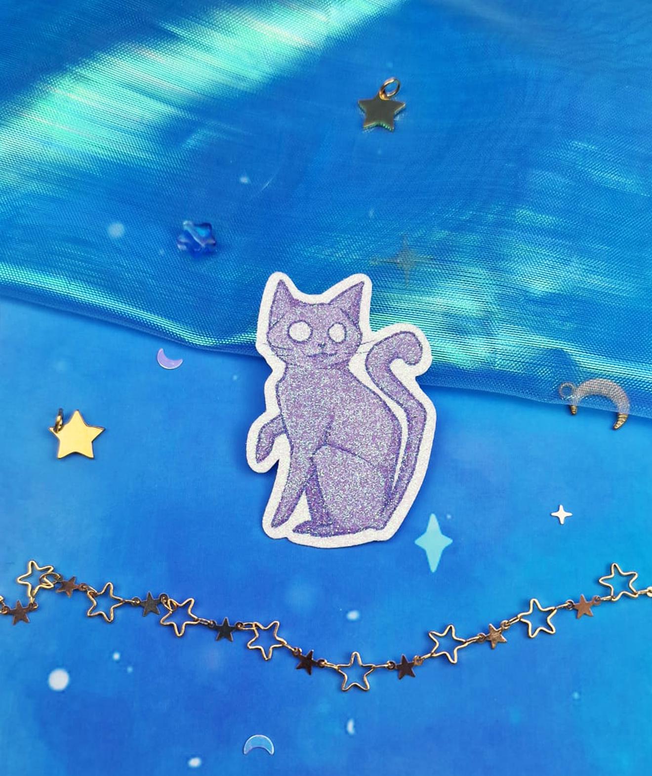 Witch Essentials | Spell Book | Magical Witch Glitter | Sticker Set | Hat | Cat | ellyonart | Halloween | Witch aesthetic | Journalling