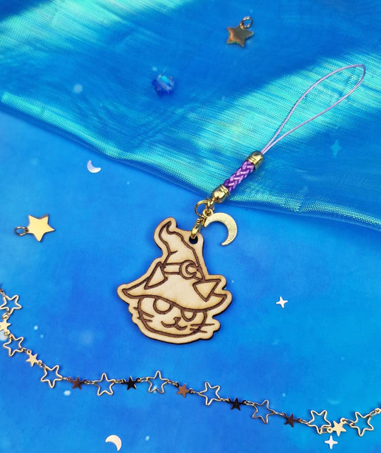 Witch Essentials | Spell Book | Magical Witch | Wooden Keyring | Hat | Cat | ellyonart | Halloween | Witch aesthetic | Engraved Keyring