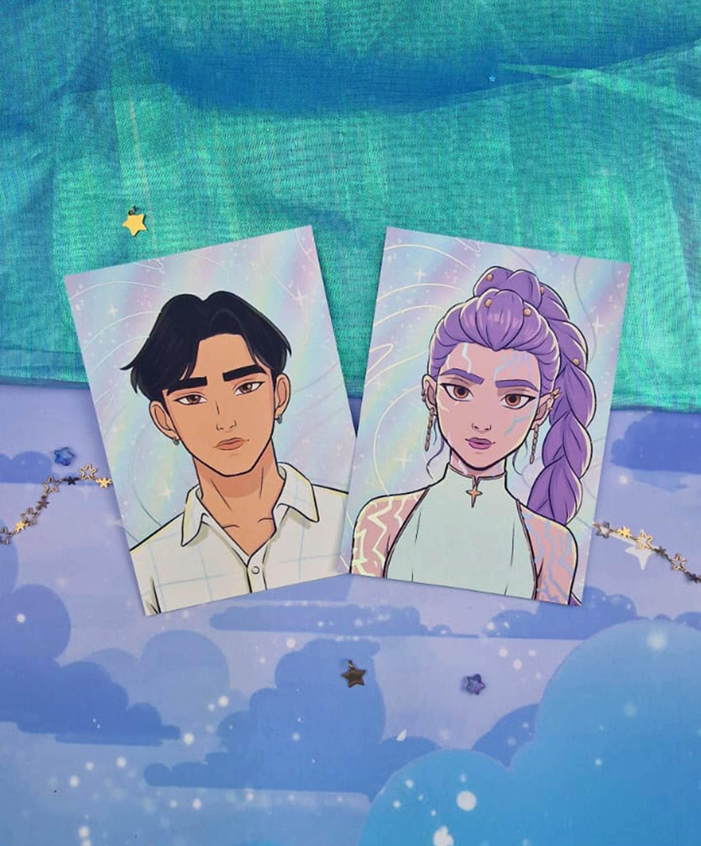 Rumi Holographic Art Print | A6 Soft Matte Foil Illustration | K-pop Fanart | Anime Stationery